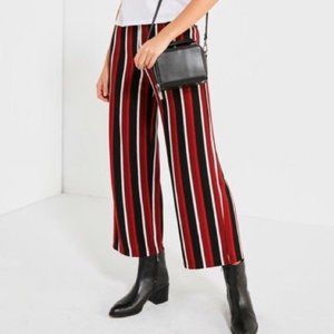 ❤️ Urban Outfitters, Silence + Noise black, red & white striped flare pants ❤️